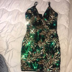 Fashionnova Work Your Body Sequin Dress Size SMALL
